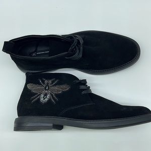 Inc International Concepts Mens Darius Leather Closed Toe Ankle Black